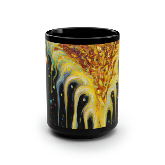 Shoadium Fluxite - Chemistry, Abstractly - Black Ceramic Mug 15oz