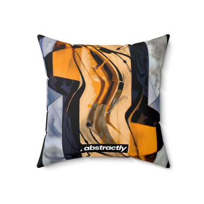 Rosalind Maxwell - Spring Force, Abstractly - Faux Suede Throw Pillow