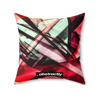 Phyllis Gallagher - Applied Force, Abstractly - Faux Suede Throw Pillow