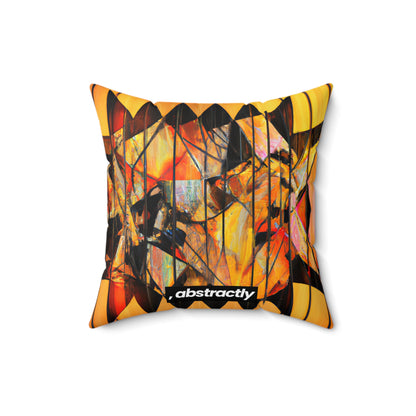 Dorothy Baxter - Magnetic Force, Abstractly - Faux Suede Throw Pillow