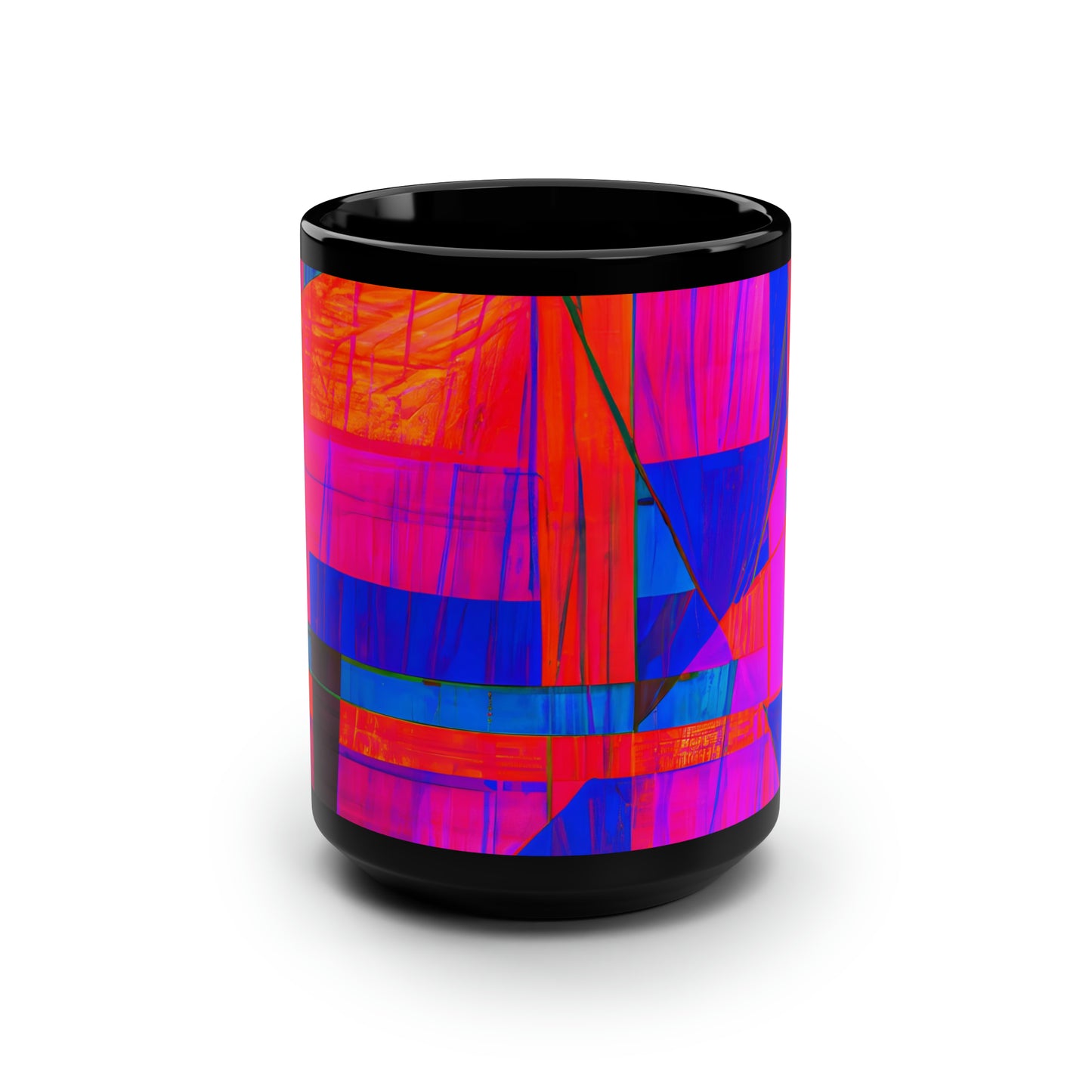 Arthur Blackwood - Normal Force, Abstractly - Black Ceramic Mug 15oz