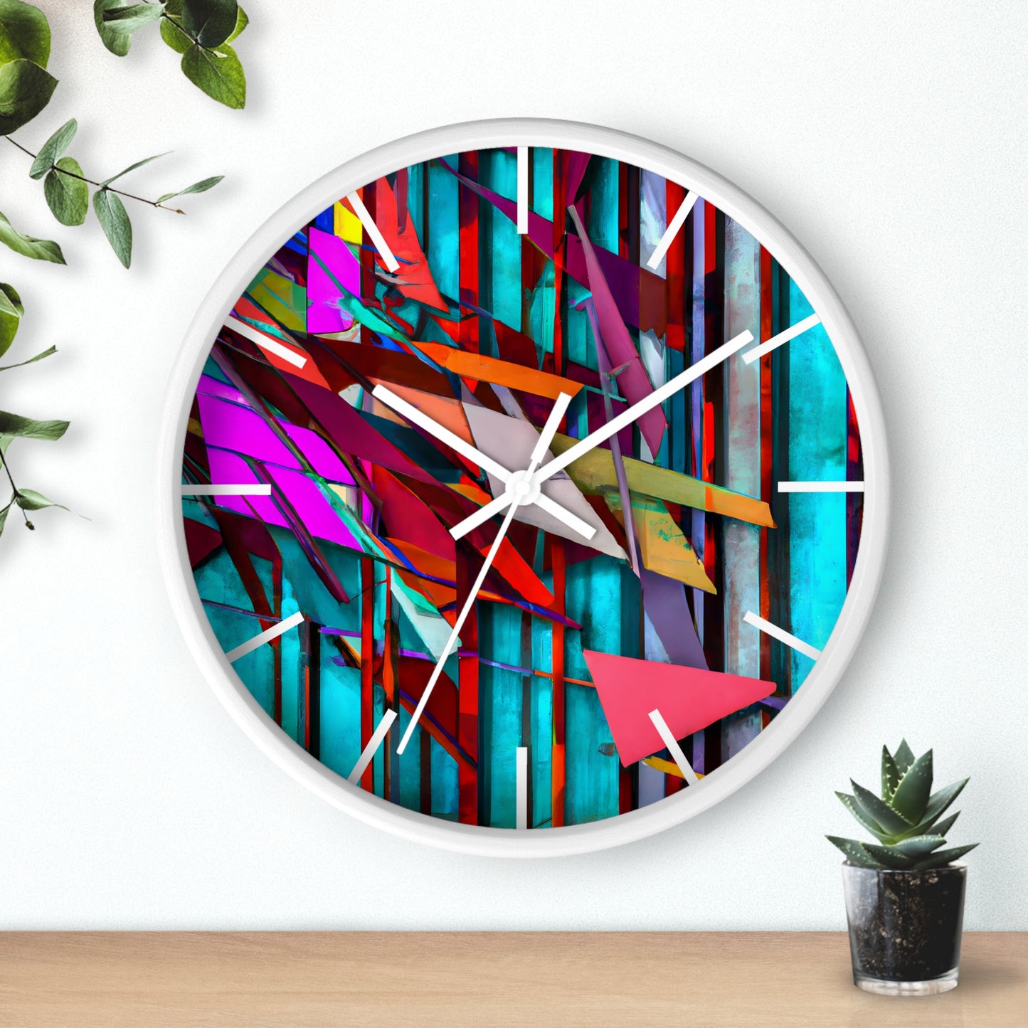 Iris Leonard - Electric Force, Abstractly - Wall Clock