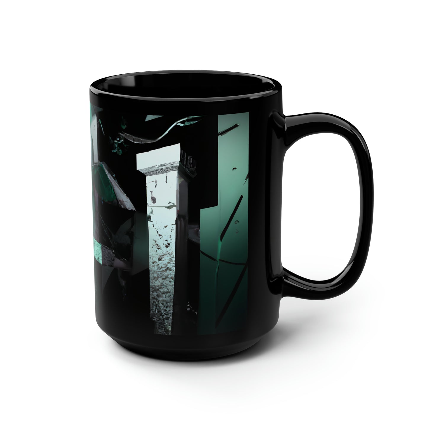 Peak Trust - Accrual, Abstractly - Black Ceramic Mug 15oz