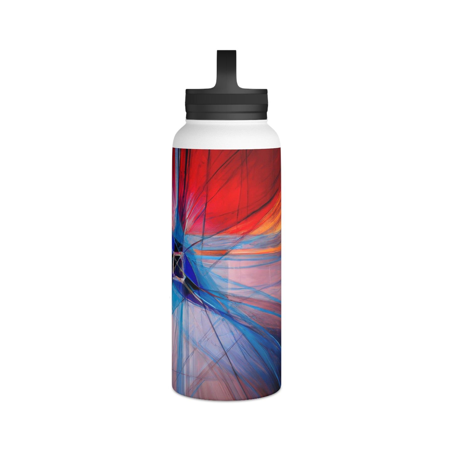 Sylvia Blackburn - Magnetic Force, Abstractly - Stainless Steel Water Bottle