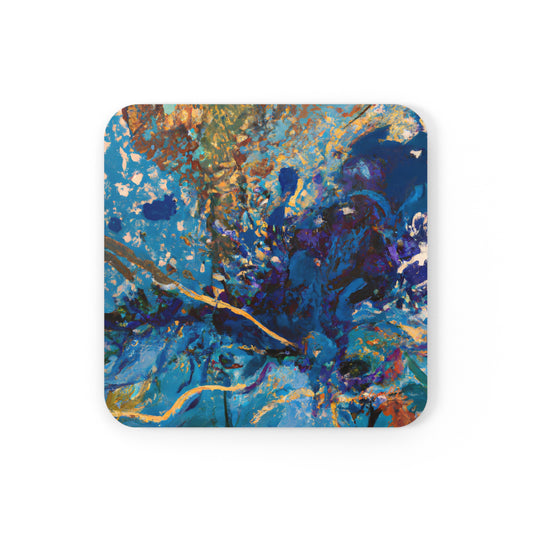 Auroflux Prismatite - Chemistry, Abstractly - Corkwood Coaster Set of 4