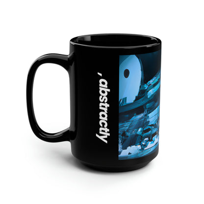 Aquila Capital - Sunk Cost, Abstractly - Black Ceramic Mug 15oz