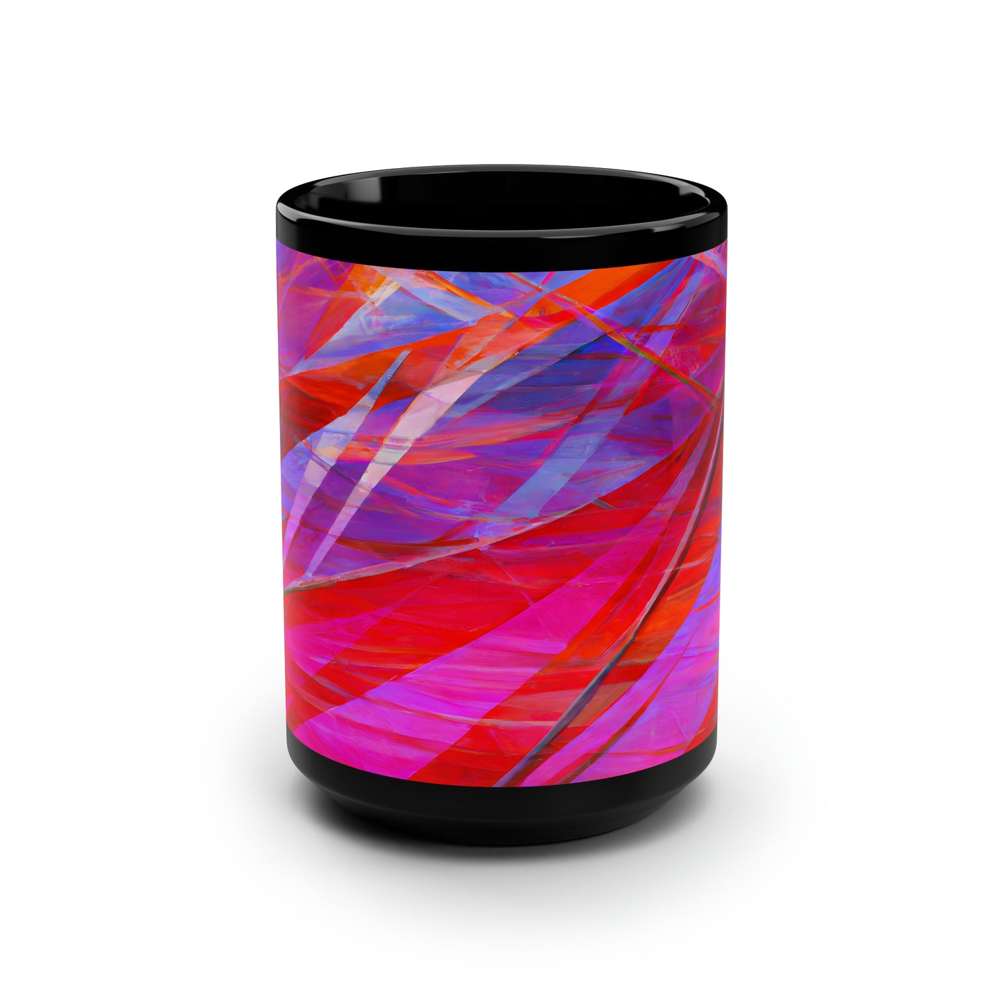 Isabel Kowalski - Air Resistance Force, Abstractly - Black Ceramic Mug 15oz