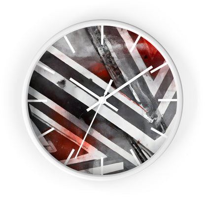 Ellis Porterfield - Tension Force, Abstractly - Wall Clock