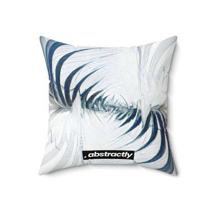 Cassandra Steller - Magnetic Force, Abstractly - Faux Suede Throw Pillow