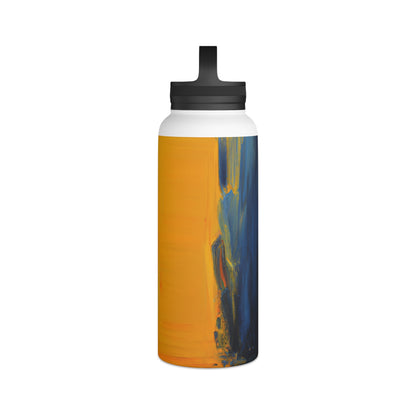 Pixeo Compound - Scandium, Abstractly - Stainless Steel Water Bottle