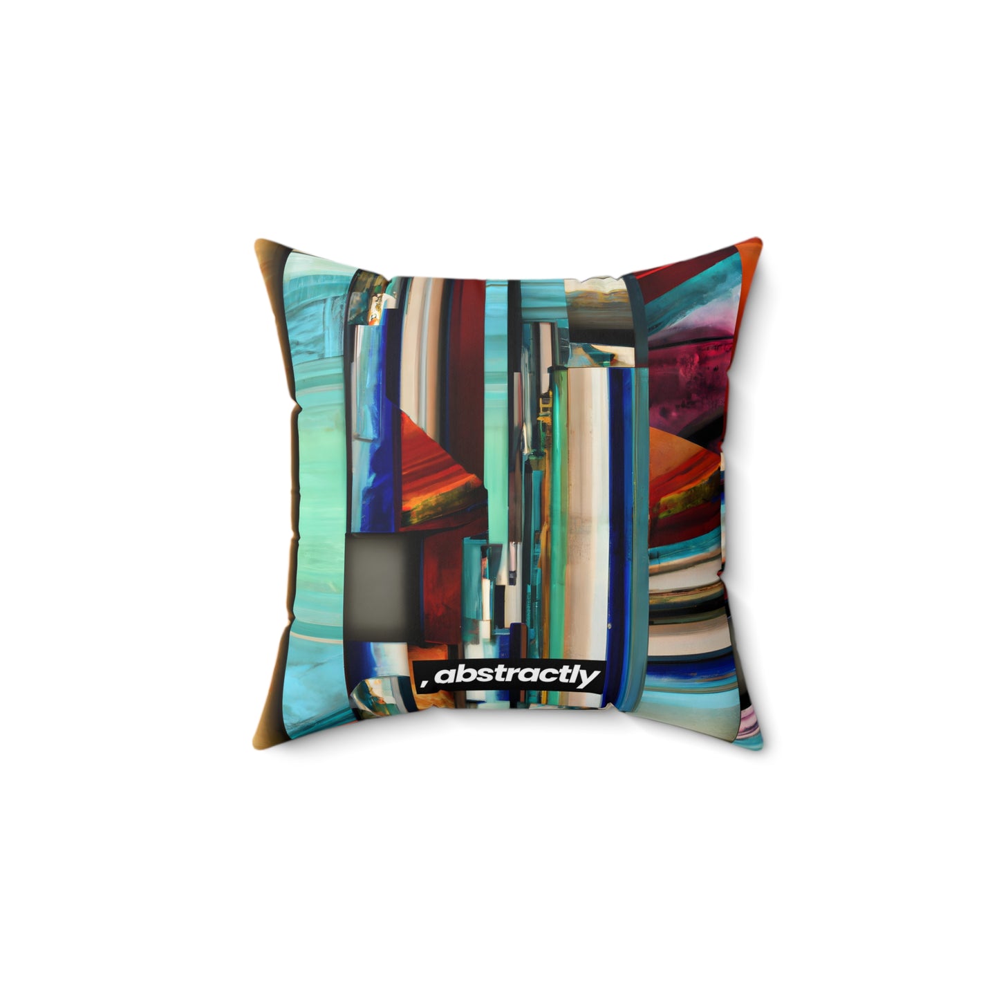 Alexandra Bouchard - Applied Force, Abstractly - Faux Suede Throw Pillow