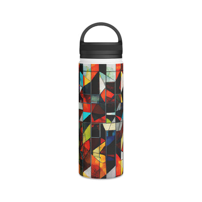 Maxine Cavanaugh - Friction Force, Abstractly - Stainless Steel Water Bottle