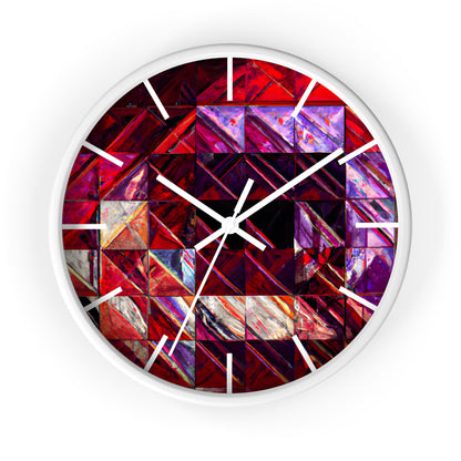 Nancy Hartley - Friction Force, Abstractly - Wall Clock