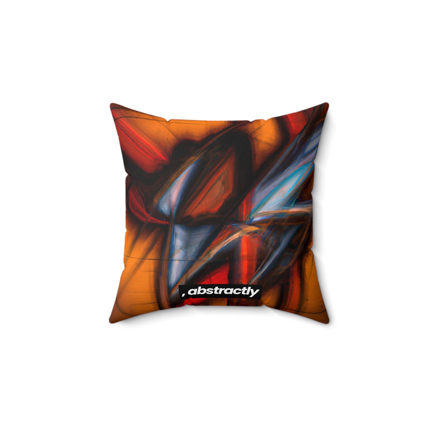 Lena Holmwood - Electromagnetic Force, Abstractly - Faux Suede Throw Pillow