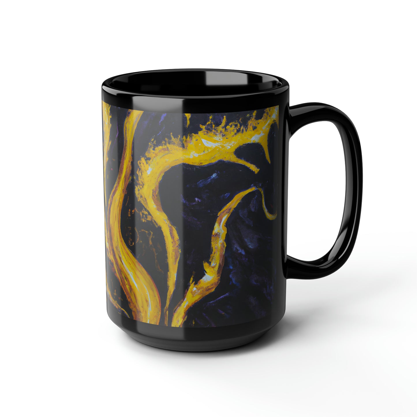 Vanadium Starlite - Chemistry, Abstractly - Black Ceramic Mug 15oz