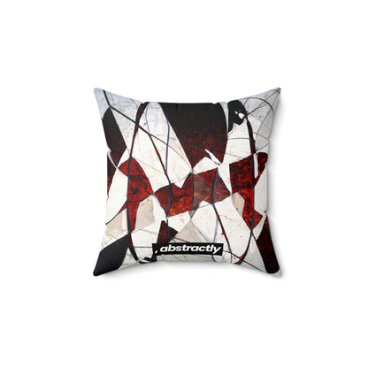 Adrianne Thomas - Spring Force, Abstractly - Faux Suede Throw Pillow