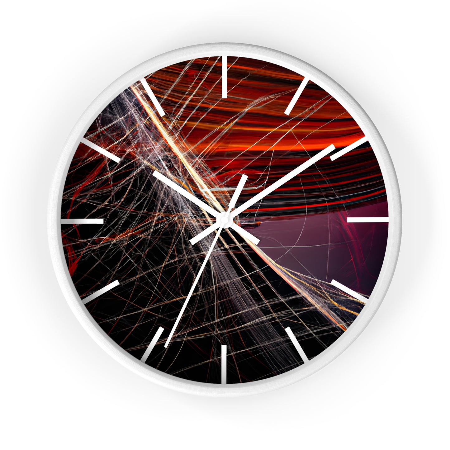 Amelia Sommerfield - Magnetic Force, Abstractly - Wall Clock