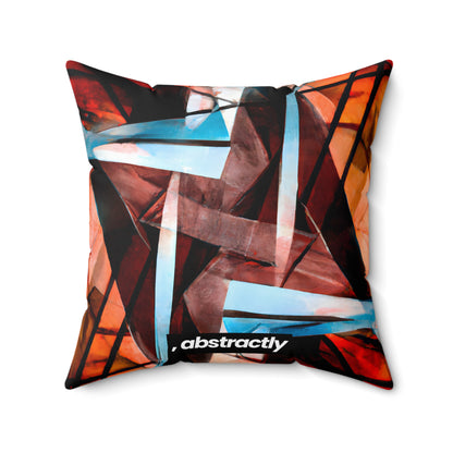 Lilian Hawking - Electric Force, Abstractly - Faux Suede Throw Pillow