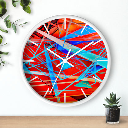 Darlene Roessler - Electric Force, Abstractly - Wall Clock