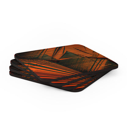 Ariel Webber - Weak Force, Abstractly - Corkwood Coaster Set of 4