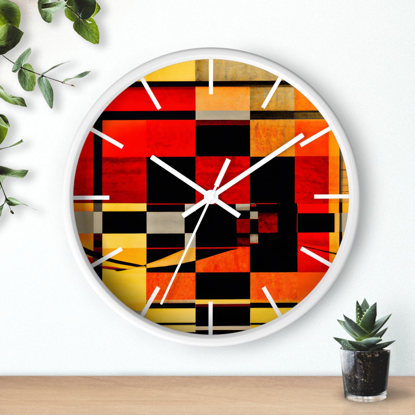 Esther Lowell - Electric Force, Abstractly - Wall Clock