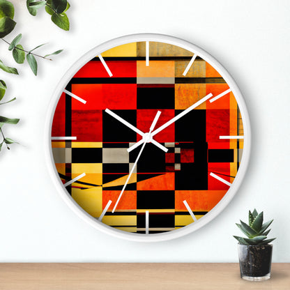 Esther Lowell - Electric Force, Abstractly - Wall Clock