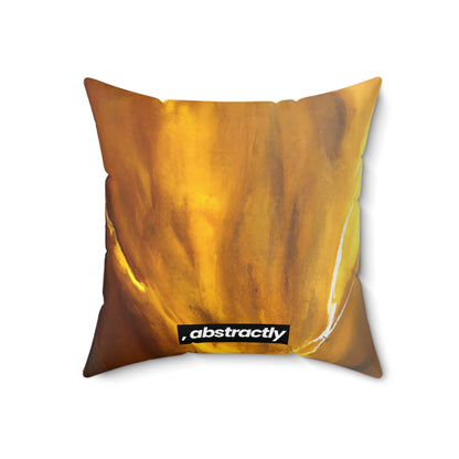 Cybernite Alloy - Titanium, Abstractly - Faux Suede Throw Pillow