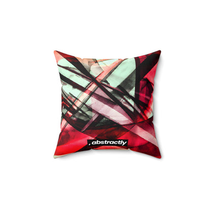 Phyllis Gallagher - Applied Force, Abstractly - Faux Suede Throw Pillow