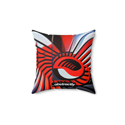 Aaron Feldman - Electric Force, Abstractly - Faux Suede Throw Pillow