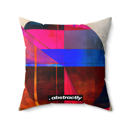 Marion Friesner - Strong Force, Abstractly - Faux Suede Throw Pillow