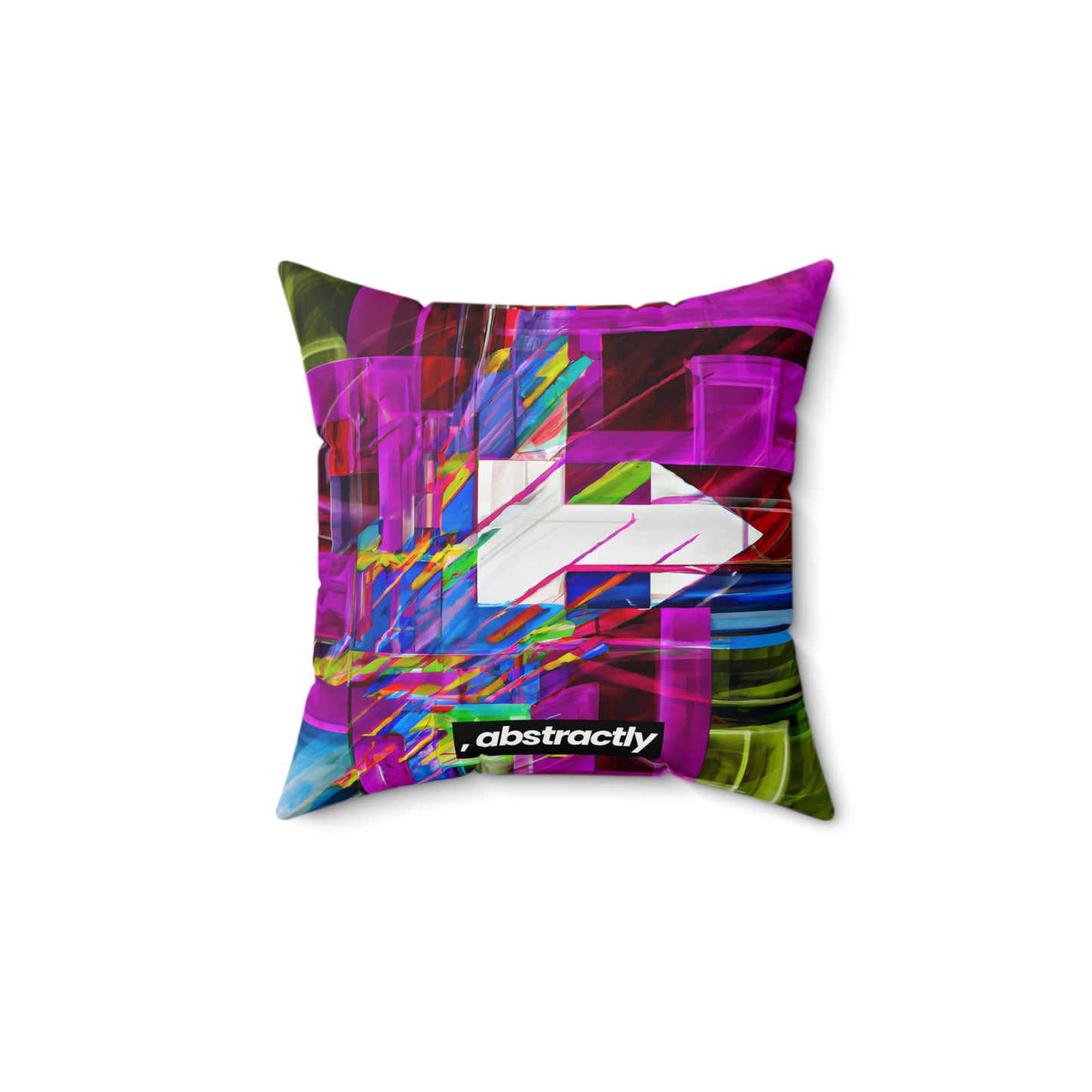 John Fermi - Friction Force, Abstractly - Faux Suede Throw Pillow