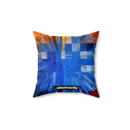 Adelaide Sinclair - Tension Force, Abstractly - Faux Suede Throw Pillow