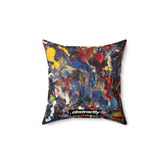 Amber Phosphorus Hexide - Chemistry, Abstractly - Faux Suede Throw Pillow