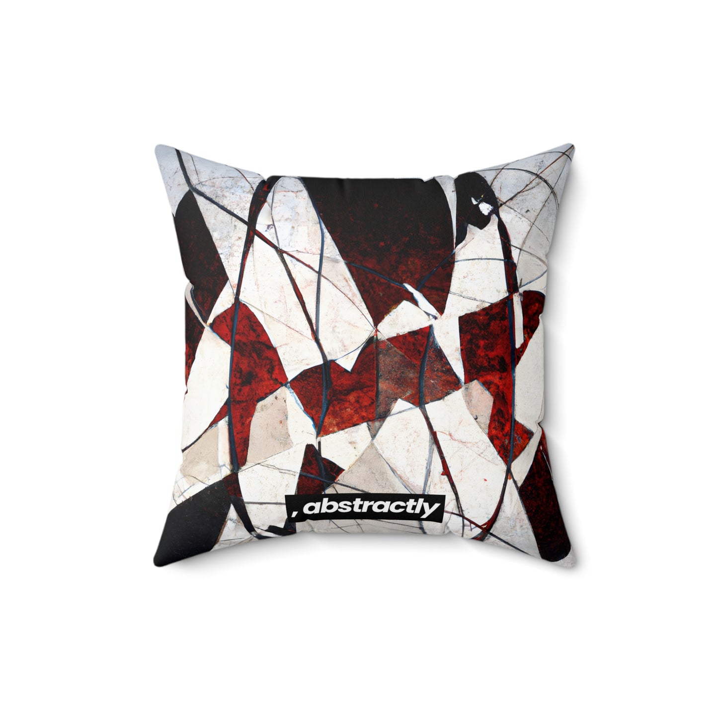 Adrianne Thomas - Spring Force, Abstractly - Faux Suede Throw Pillow