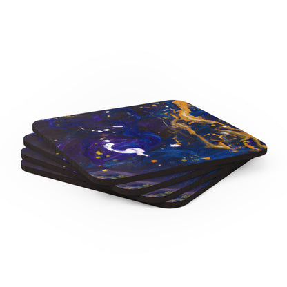 Quantum Elixirium - Chemistry, Abstractly - Corkwood Coaster Set of 4