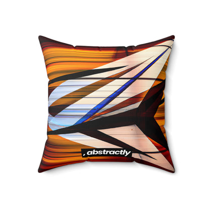 Valerie Schwartz - Magnetic Force, Abstractly - Faux Suede Throw Pillow