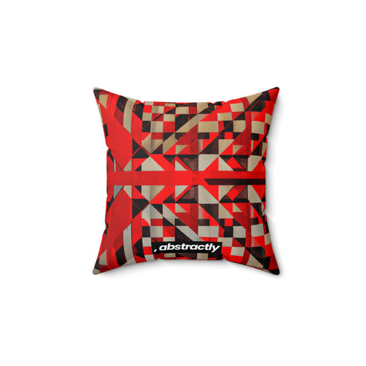 Rosalind Berkley - Applied Force, Abstractly - Faux Suede Throw Pillow