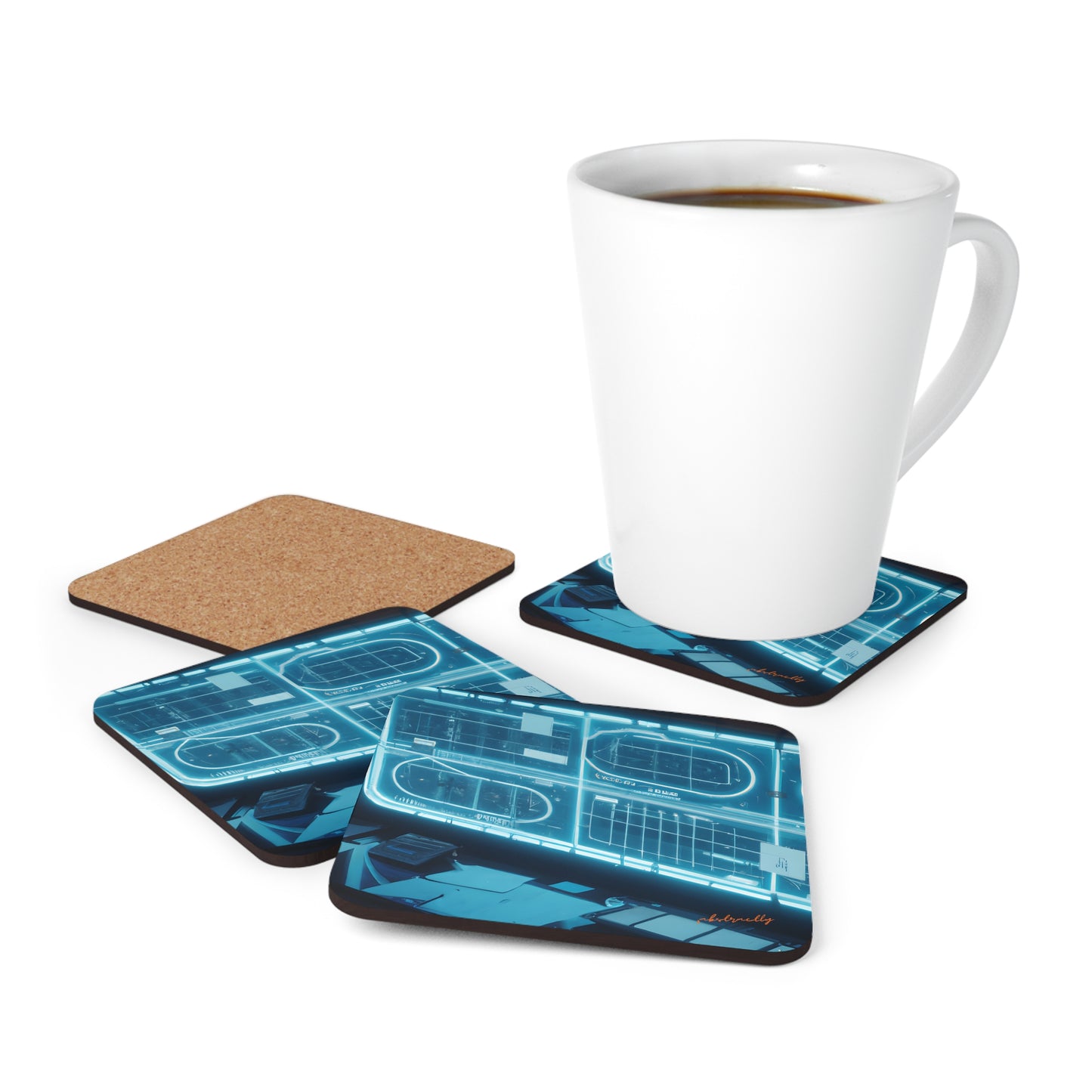 Summit Veracity - Debit, Abstractly
 - Corkwood Coaster Set of 4