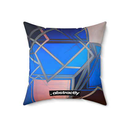 Jean Leventhal - Air Resistance Force, Abstractly - Faux Suede Throw Pillow