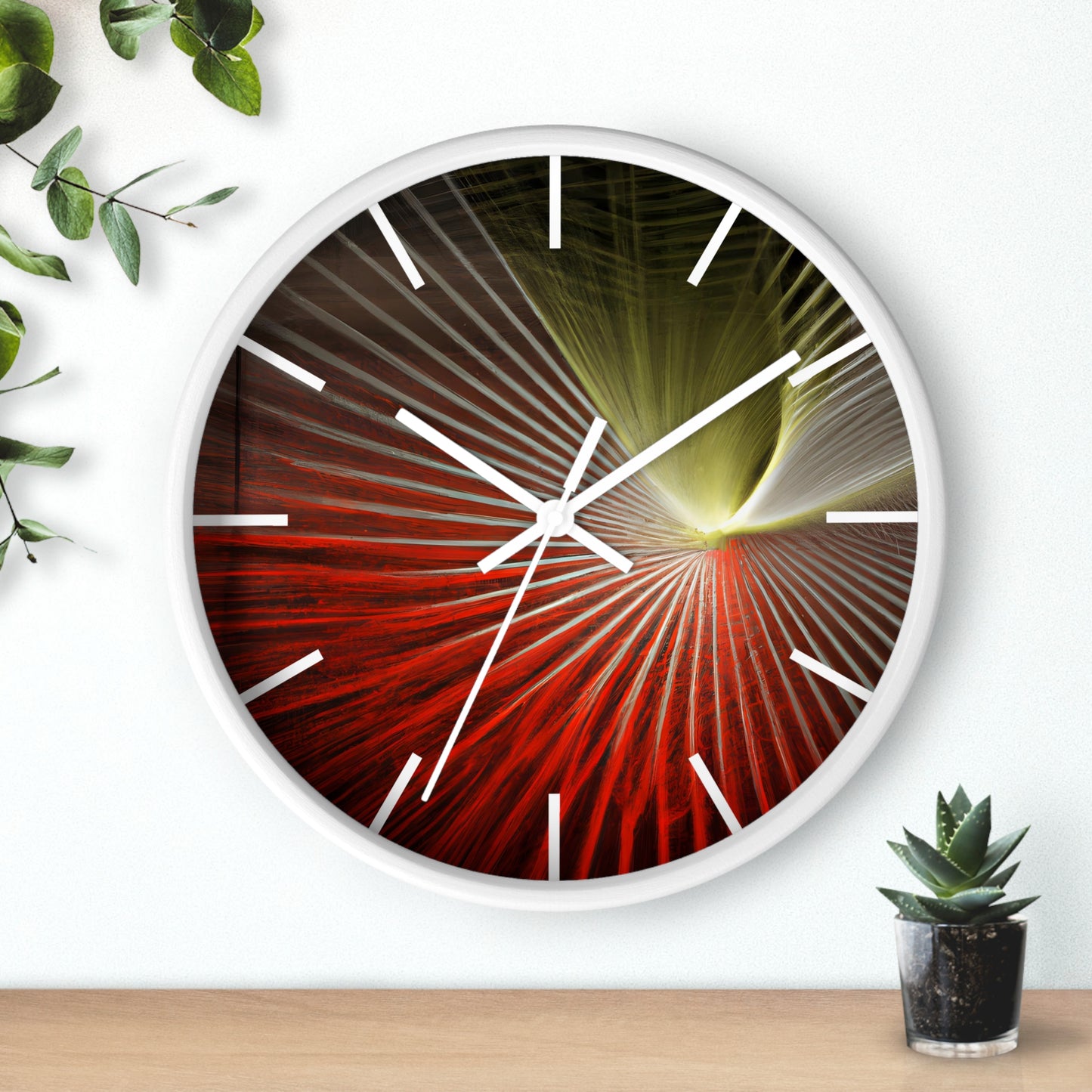 Beatrice Hawking - Spring Force, Abstractly - Wall Clock