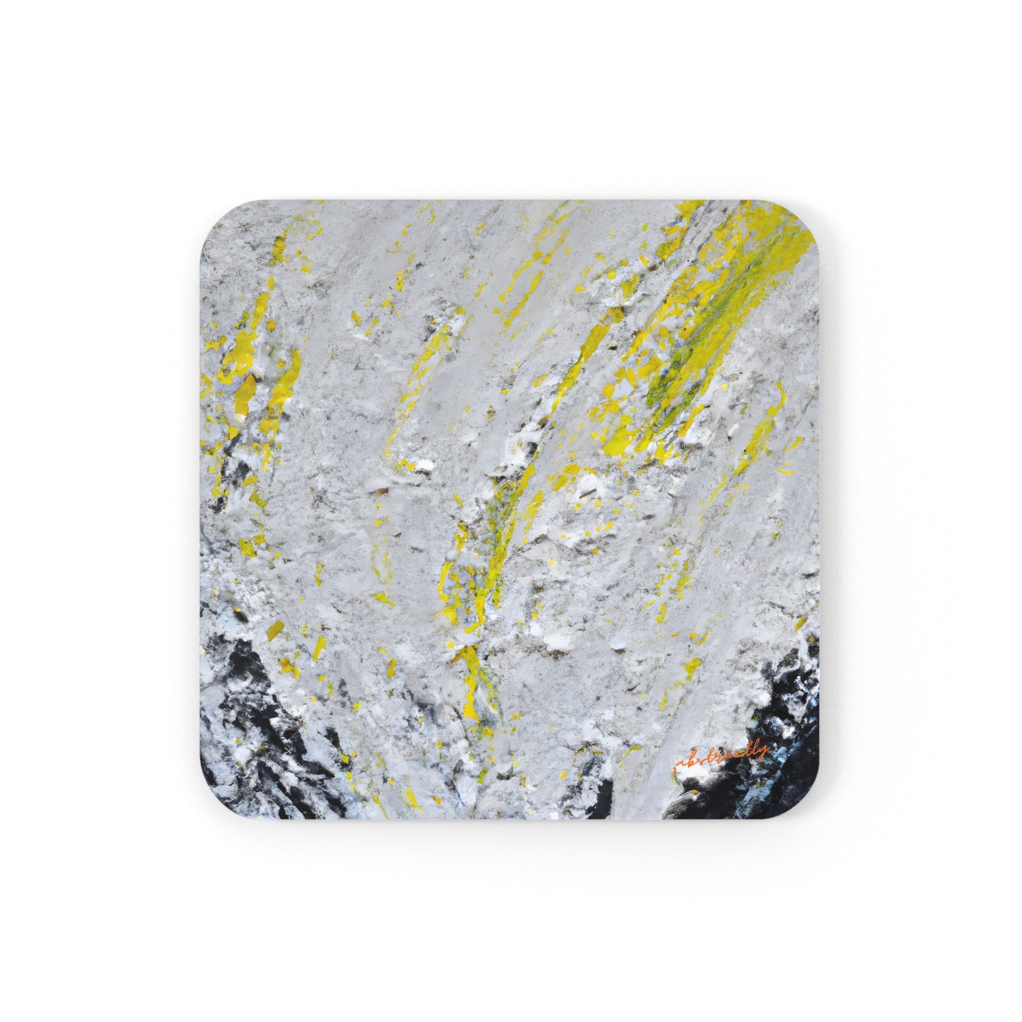 Stellar Sulfide Nitrate - Carbon, Abstractly - Corkwood Coaster Set of 4