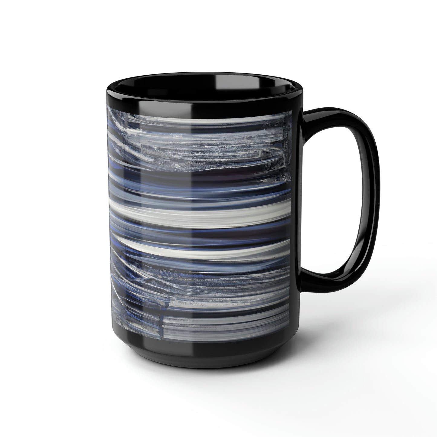 Victoria Eisenhardt - Spring Force, Abstractly - Black Ceramic Mug 15oz