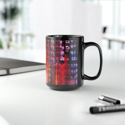 Harrison Blackwell - Air Resistance Force, Abstractly - Black Ceramic Mug 15oz