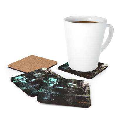 Pinnacle Finance - Capital, Abstractly - Corkwood Coaster Set of 4