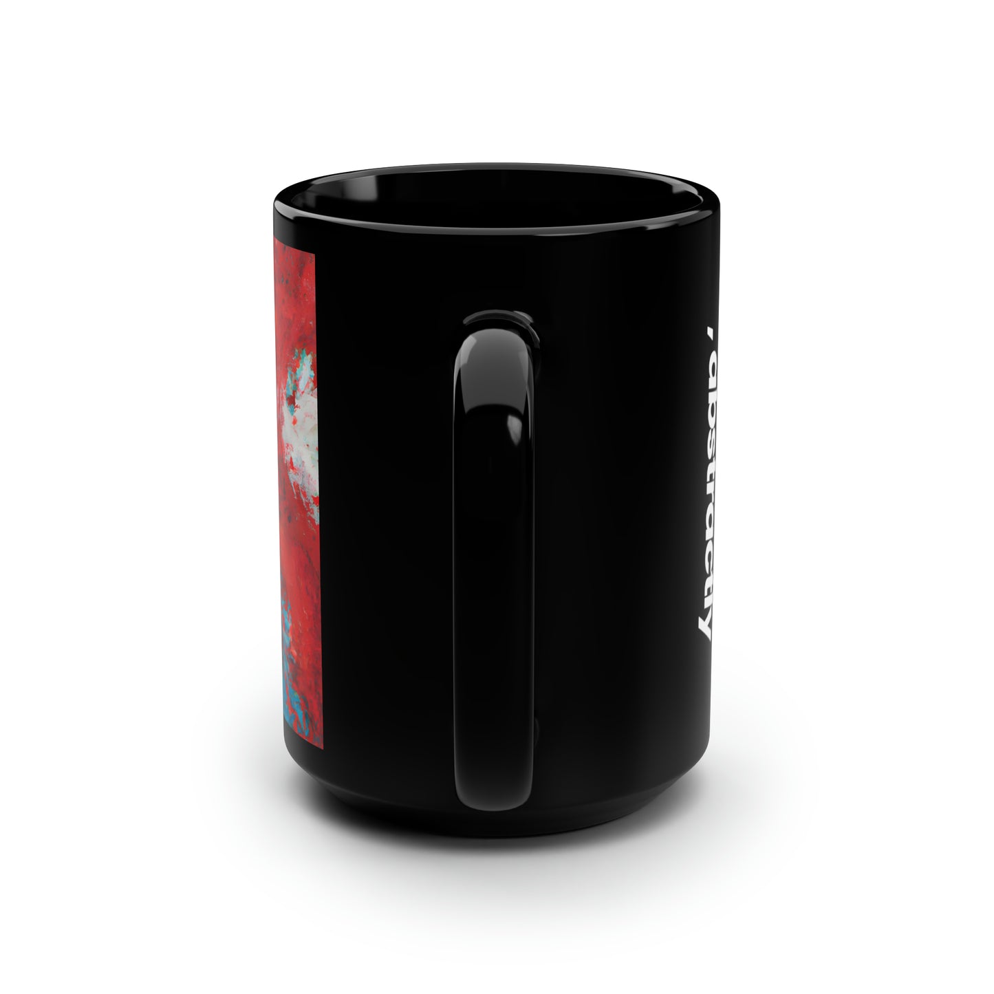 Fluoridium Hexanate - Chemistry, Abstractly - Black Ceramic Mug 15oz