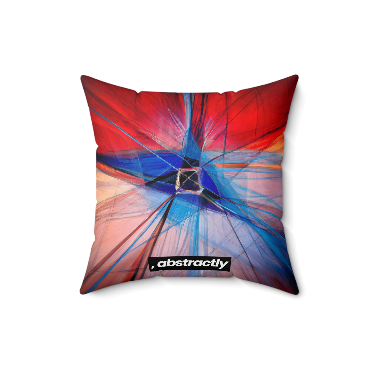 Sylvia Blackburn - Magnetic Force, Abstractly - Faux Suede Throw Pillow