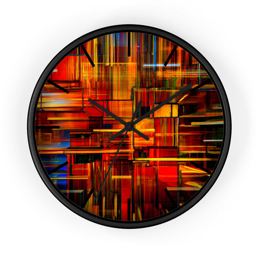 Charlotte Bingham - Electromagnetic Force, Abstractly - Wall Clock