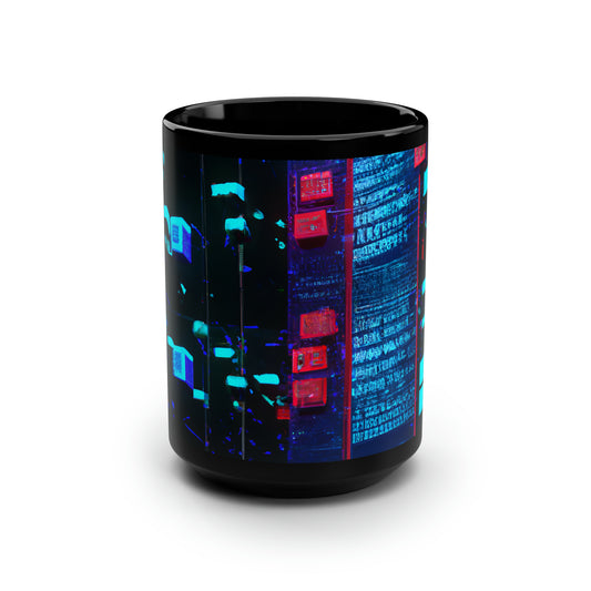 Vantage Ledger - Revenue, Abstractly - Black Ceramic Mug 15oz