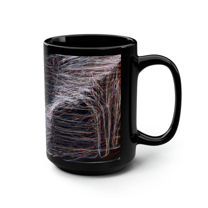 Francis Hardwick - Spring Force, Abstractly - Black Ceramic Mug 15oz