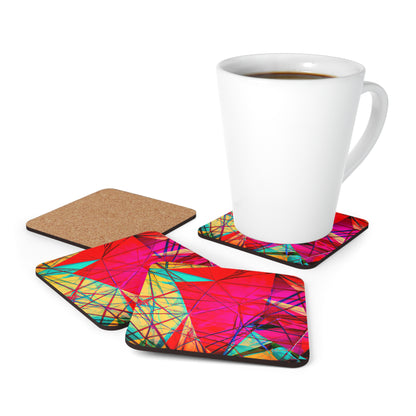 Esther Lombardi - Normal Force, Abstractly - Corkwood Coaster Set of 4